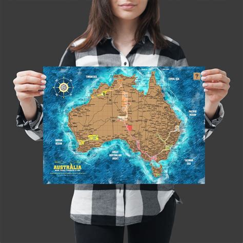 australia travel scratch map arlana nannette