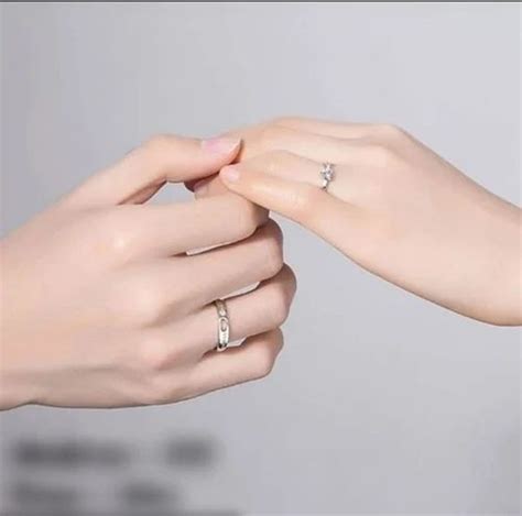 Lumen Latest Stylish Couple Ring Heart Design Silver Colour For Girls
