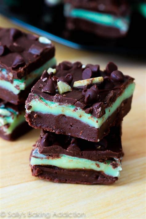 Andes Mint Chocolate Chip Fudge Sallys Baking Addiction