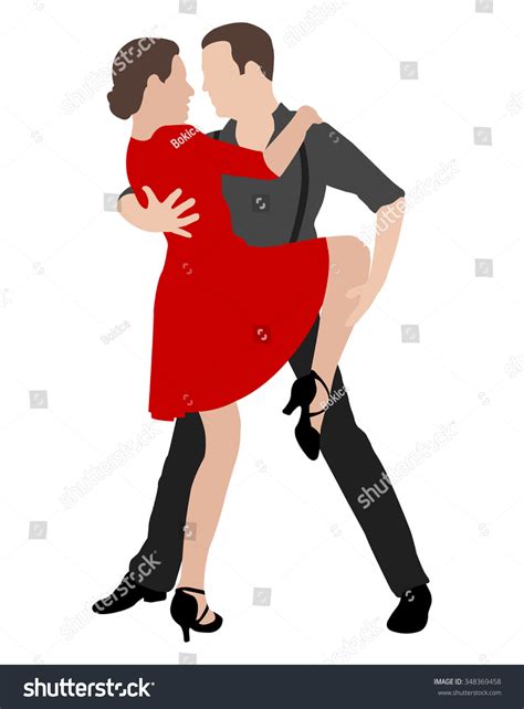 Ilustración 2 De Tango Dancers Vector De Stock Libre De Regalías