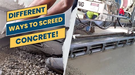 5 Different Ways To Screed Concrete A Comprehensive Guide Youtube