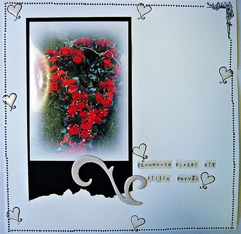 The flowers whispers a silent farewell Scrapbook Layouts, Whisper