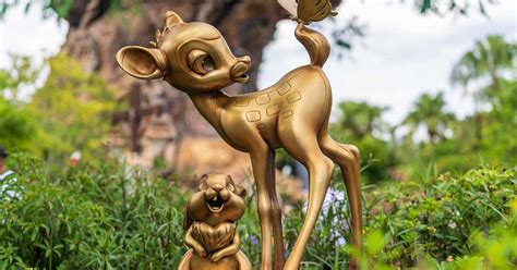Disney Fab 50 Golden Character Statues At Disneys Animal Kingdom