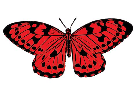 Red Butterfly Clipart Clip Art Library