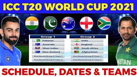 T20 World Cup 2021 Full Schedule Teams Venue And Hosting Details