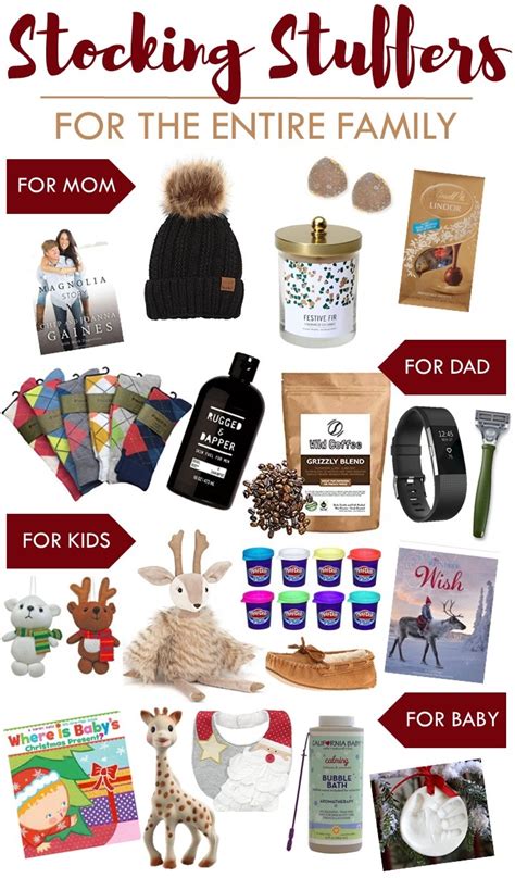 For ideas, take stock of your mom's activities or the things she's always talking about. Stocking Stuffers For The Entire Family - SUGAR MAPLE notes