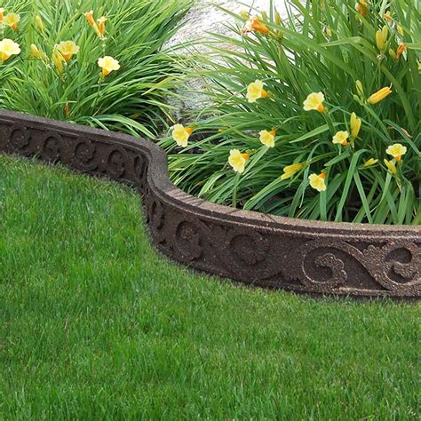 See more ideas about garden edging, garden, outdoor gardens. Multy Home Flexi Curve 4 ft. Earth Scroll Rubber Garden ...
