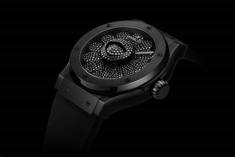 Thank the art gods he finally relented. INTRODUCING: Put the petal to the metal with the Hublot ...