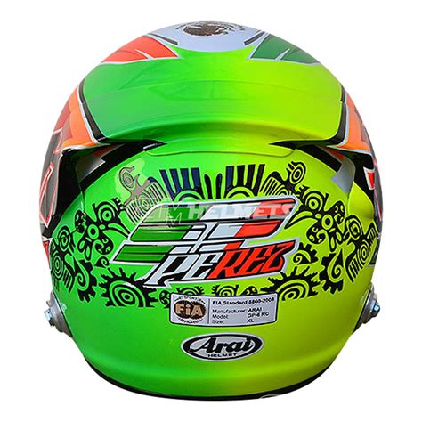 Cards you may also be interested in. SERGIO PEREZ 2014 F1 REPLICA HELMET FULL SIZE | CM Helmets