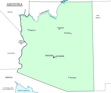 Arizona State Map Map Of Arizona And Information About The State