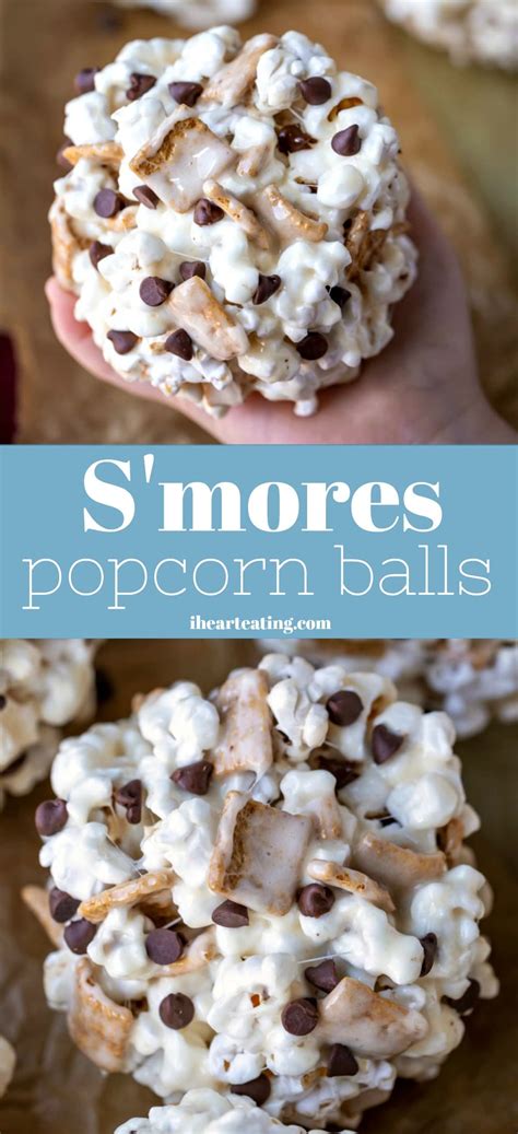 Smores Popcorn Balls I Heart Eating