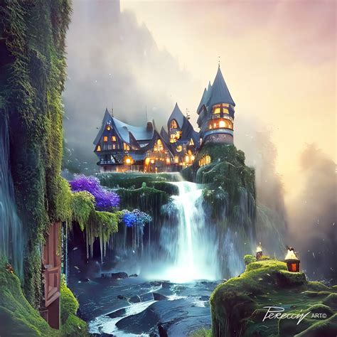 Magic Journeys A Magical Palace On A Rock By Perecciv On Deviantart