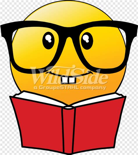 Emoji Reading Book With Glasses Emoji Book 617x693 28667406 Png