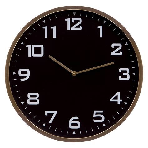 Buy Patton Wall Decor 16 Round Essential Gold And Black Wall Clock