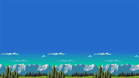 Retro Games Mountain 8 Bit Wallpapers Hd Desktop And