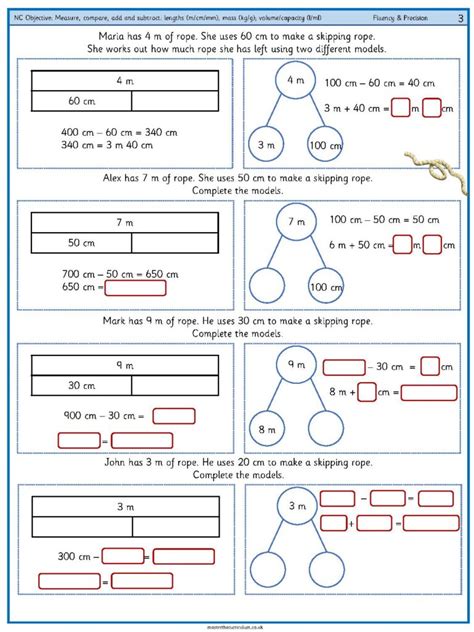 Measure Compare Add And Subtract Lengths M Cm Mm Mass Kg G