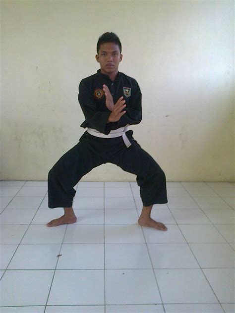 Pada posisi ini, berat badan ditopang oleh kedua kaki. apricon: kuda-kuda dalam pencak silat