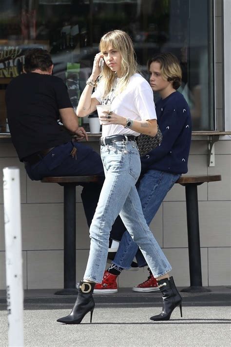 Miley Cyrus In Jeans Out In Los Angeles 07 Gotceleb