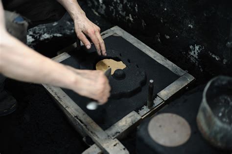 Preparing A Sand Mold In Foundry Stock Photo Download Image Now Istock