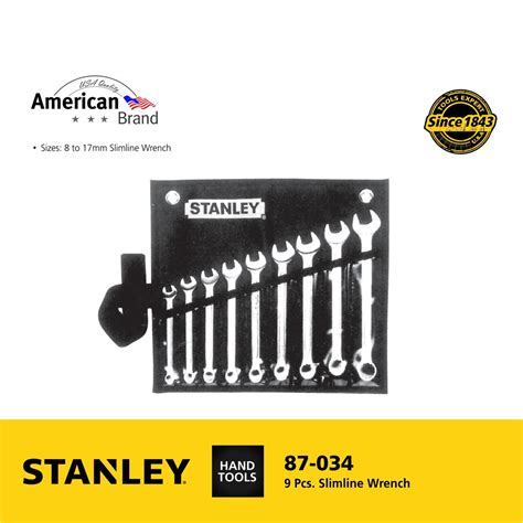 Stanley St87034 Slimline 9 Piece Combination Wrench Set Shopee