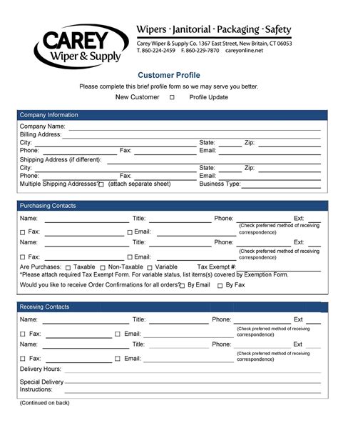 50 Ideal Customer Profile Templates Word And Excel Templatelab