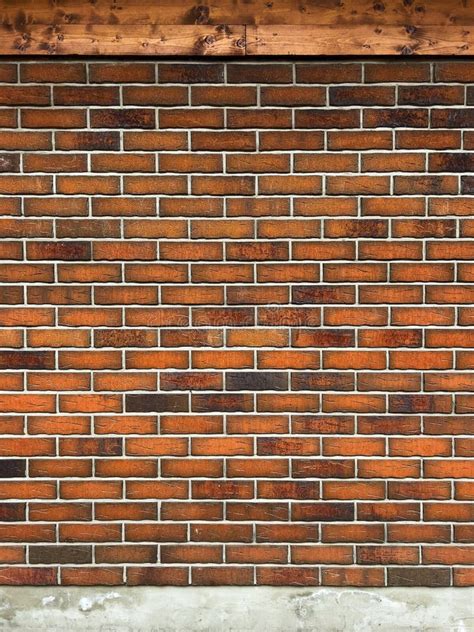 Fake Brick Cladding Panel Wall Background Stock Image Image Of
