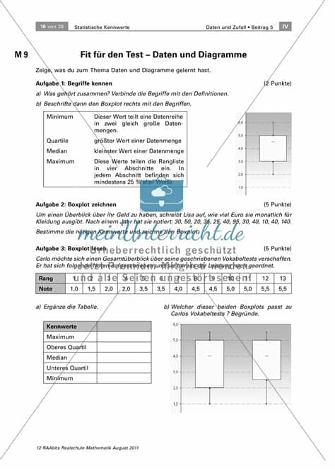 Aufgaben in stochastik erfolgreich lösen. Statistik - Aufgaben zu Daten und Diagrammen - meinUnterricht