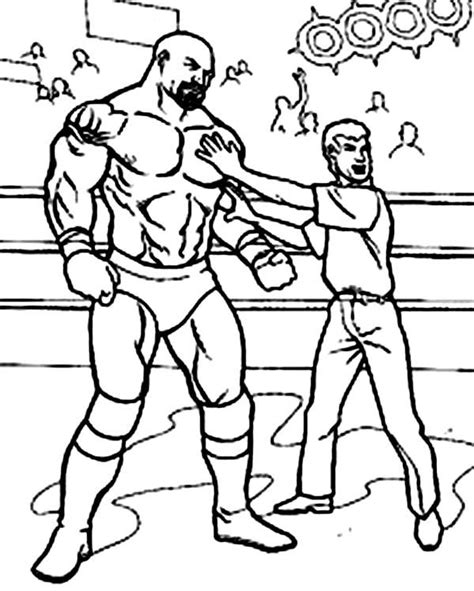 Check spelling or type a new query. Wrestling Referee Cornered A Wrestler Coloring Page ...
