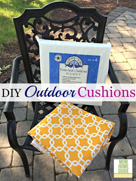 Make your own outdoor cushions! DIY Outdoor Seat Cushions