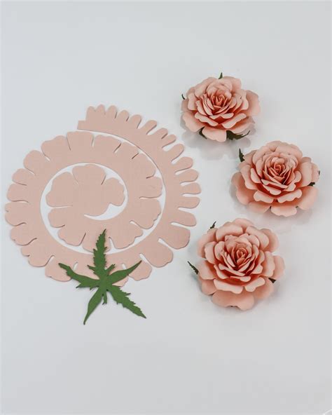 Rolled Rose Paper Flower Svg Digital File For Cricut And Etsy Australia