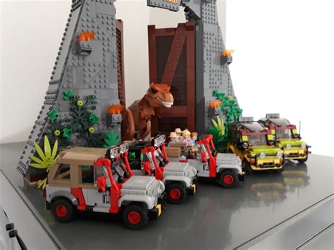Lego Moc Jurassic Park Staff Jeep With Soft Top By Miro Rebrickable