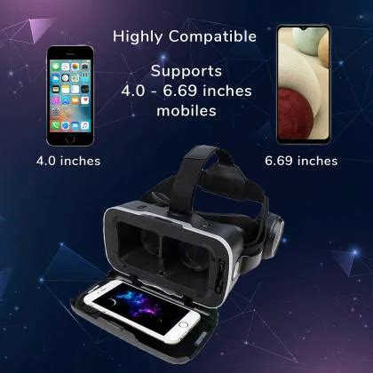 Irusu Black Play Vr Plus Virtual Reality Headset With Headphones For Gaming Jiomart