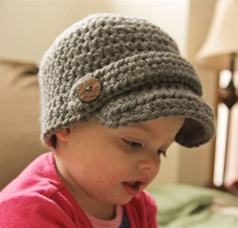 Crochet Newsboy Cap Newborn Boy Hat Baby Boy Baby Girl Etsy