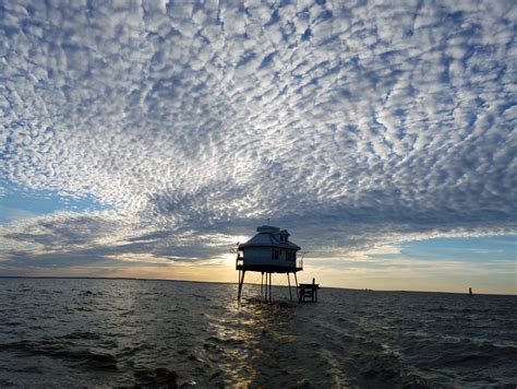Sunset over the Middle Bay Lighthouse at Mobile Bay... photo from ...