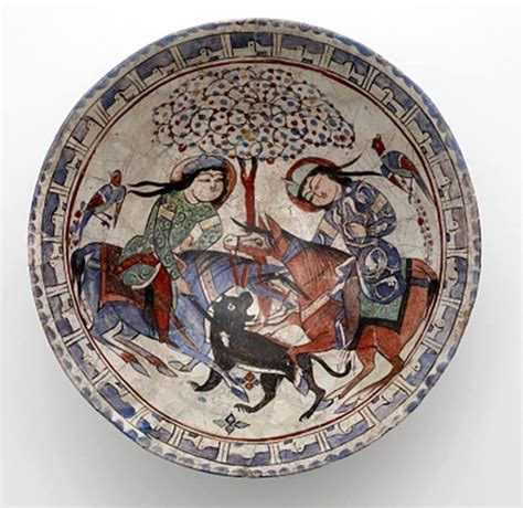 Seljuk Plates With The Role Of A Horse ภาพ