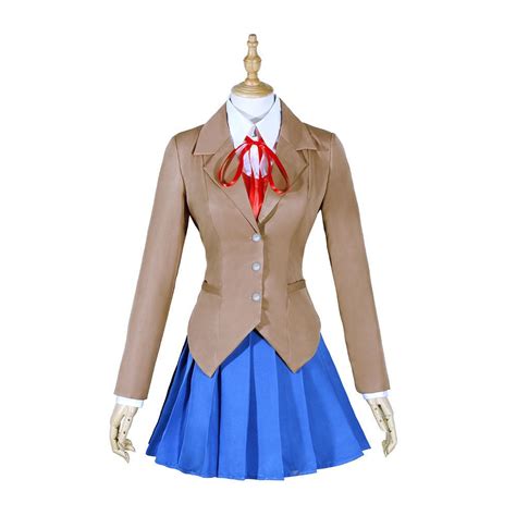 Doki Doki Literature Club Cosplay Costume Ddlc Monika School Uniforms