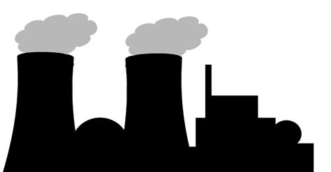 Download Silhouette Nuclear Power Plant Power Plant Royalty Free