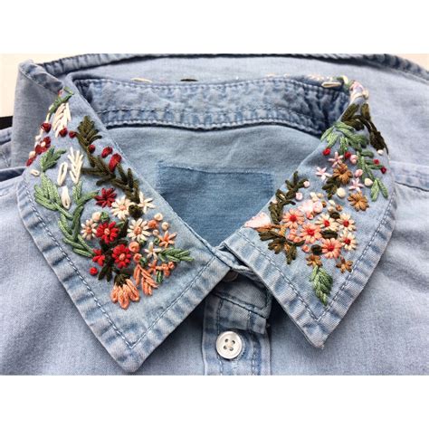 Pin By Erin Prior On Embroidery Embroidery Jeans Diy Embroidered