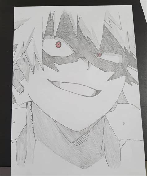 Yesterday I Got Extremely Bored And Drew Bakugo Im So Bad At Drawing