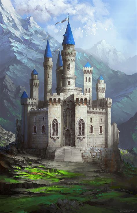 Castle By Blueraincz Hidden Fortress Mountains Landscape Location