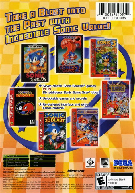 Sonic Mega Collection Plus Retro Games Trove