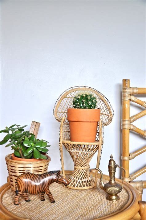 Shop for wicker chair planter online at target. Vintage mini wicker peacock chair plant stand, indoor ...