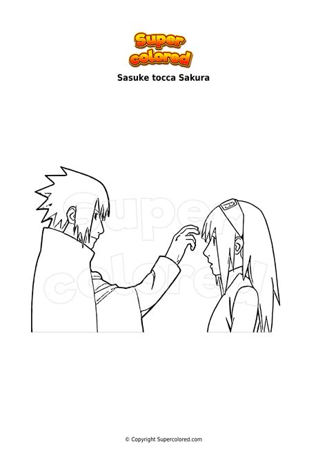 Disegno Da Colorare Sasuke Tocca Sakura