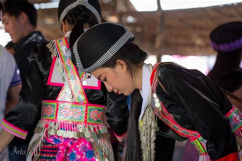 Hmong women of Laos dress up in their best fashion for the 2015-2016 ...