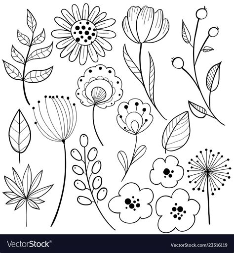 Flower Graphic Design Royalty Free Vector Image