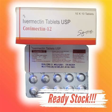 Covimectin Ivermectin Tablets 12mg At Rs 121strip Of 10 Tablets In