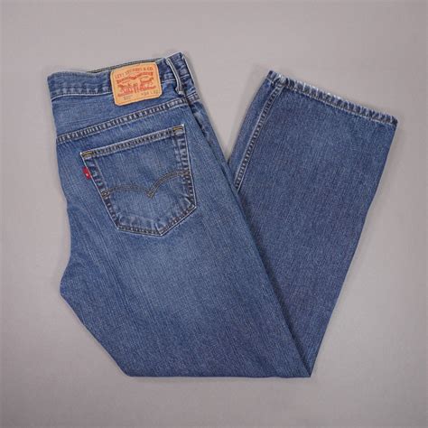 Levis 569 Loose Straight Jeans Men 36x30 Dark Chipped Gem