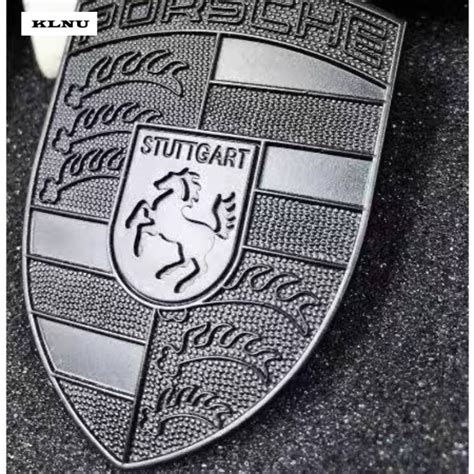 Klnu 1 X Metal Porsche Horse Logo Car Auto Front Hood Emblem Badge