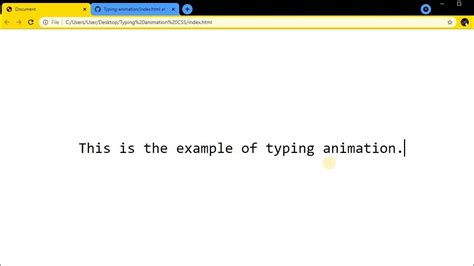 Typing Text Animation In Css And Html Youtube