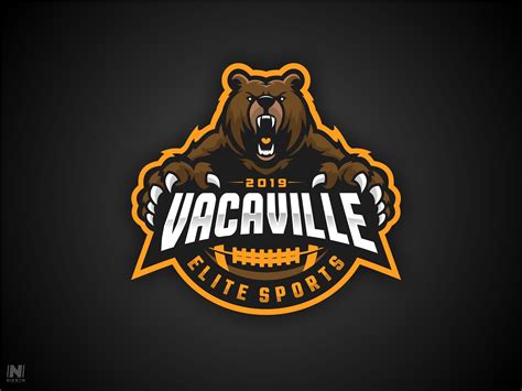 Angry grizzly bear sport logo template vector. Bear Mascot logo | Sports logo, Bear, Logos